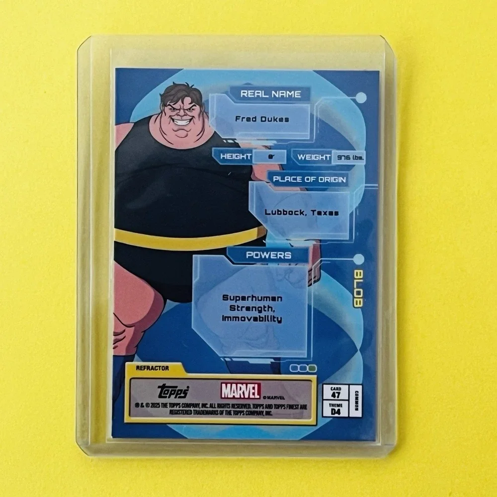 2025‎ Topps Finest Marvel Blob #47 Refractor Destroyers Common Card